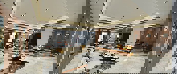 Salón principal de la espectacular casa a la venta en La Moraleja