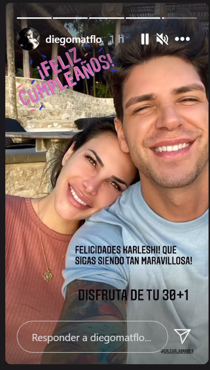 Historia compartida por Diego Matamoros en Instagram