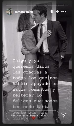 Historia compartida por Tamara Falcó en Instagram