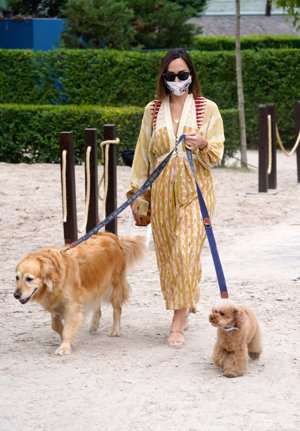 Tamara ha acaparado todas las miradas con su espectacular vestido estilo kaftán