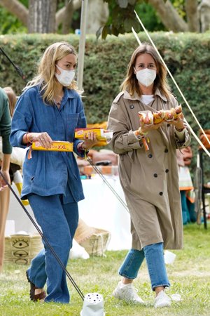 Marta, con un favorecedor look total denim