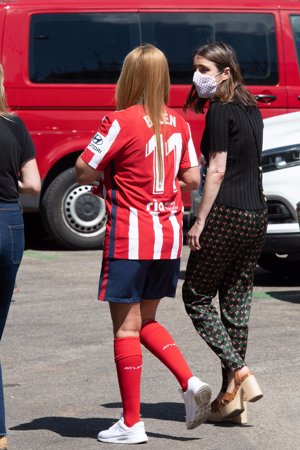 La colaboradora lució una camiseta con su nombre y el dorsal número 11