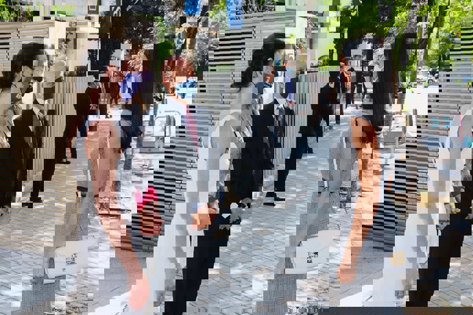 La Reina, a su llegada al acto