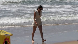 Irene optó por un veraniego mono en lugar de presumir de cuerpo en bikini