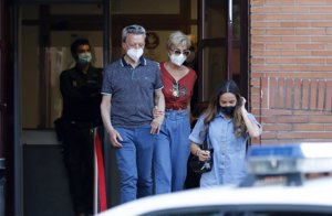 Gloria Camila, Ortega Cano y Ana María Aldón en comisaria