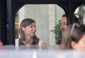 Alba derrochó complicidad con sus hermanos durante la comida