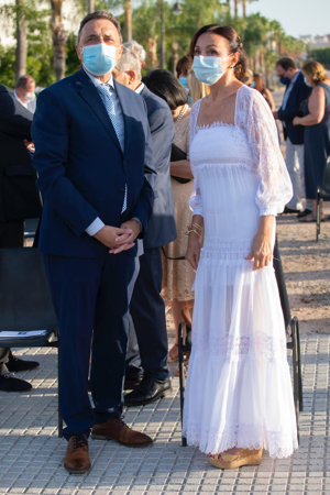 Esther ha destacado una vez más por su elegancia con un vestido de color blanco