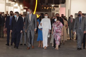 Los Reyes han recorrido la Feria de Arte Contemporáneo