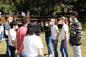 Cercanas y sonrientes, Leonor y Sofía disfrutaron del acto demostrando su compromiso contra el cambio climático