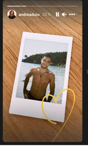 Andrea ha compartido una imagen de su nuevo novio en Instagram acompañada de un coraz