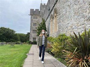 La Princesa Leonor, en el que será su hogar durante los dos próximos años, el Castillo de San Donato