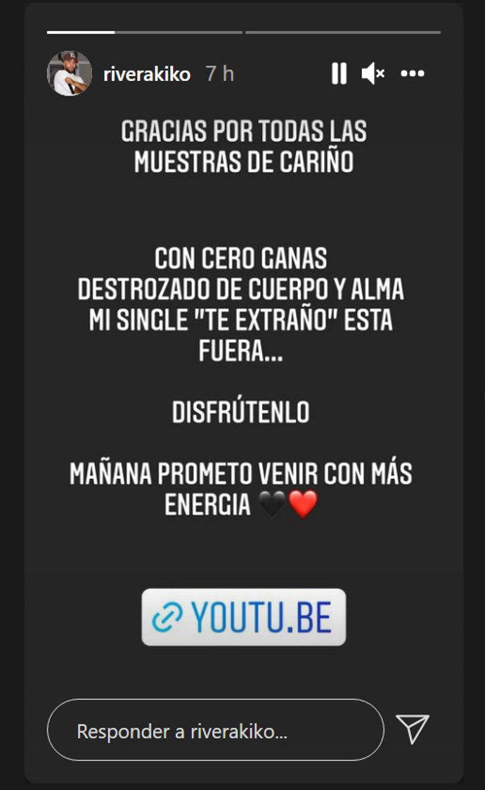 Historia compartida por Kiko Rivera en Instagram