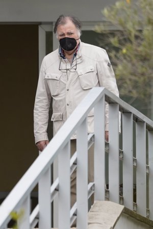 Juancho García Obregón, minutos antes de que su padre recibiese el alta hospitalaria