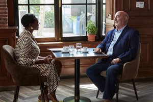 Francine Gálvez y El Dioni, durante el rodaje de 'Dinero'