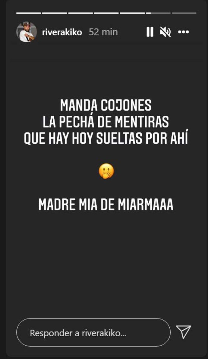 Historia compartida por Kiko en Instagram