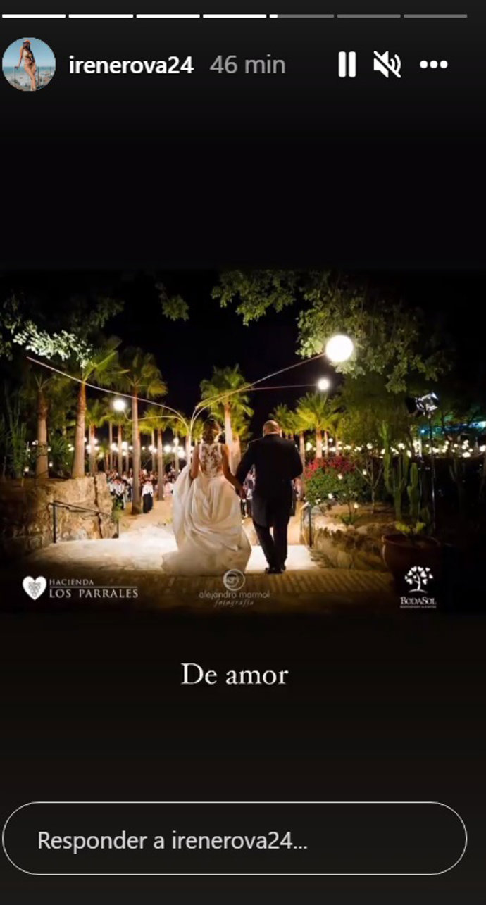 Historia compartida por Irene Rosales en Instagram