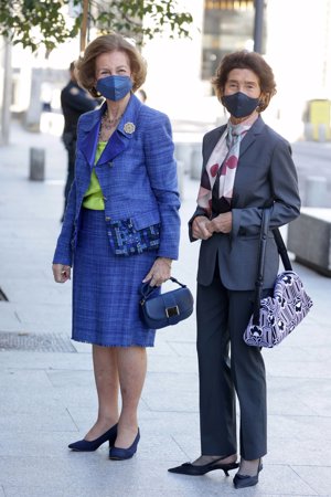 Doña Sofía y Paloma O'Shea, presidenta de la Escuela Superior de Música Reina Sofía