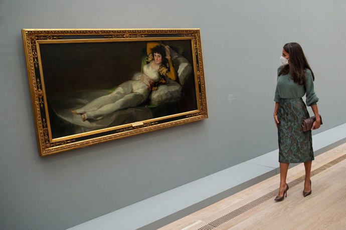 Doña Letizia ha presidido la inauguración de una exposición sobre Goya en Basilea