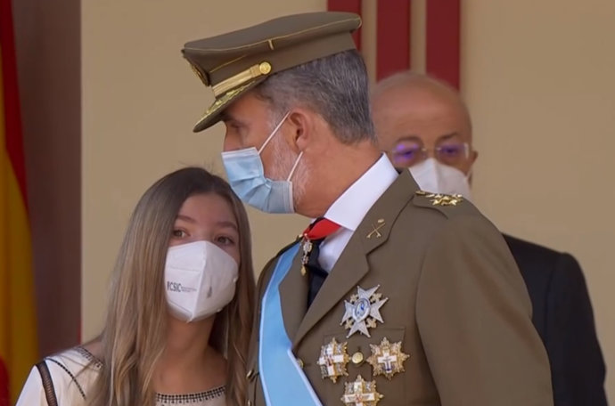 Doña Sofía y el Rey, muy cómplices en todo momento