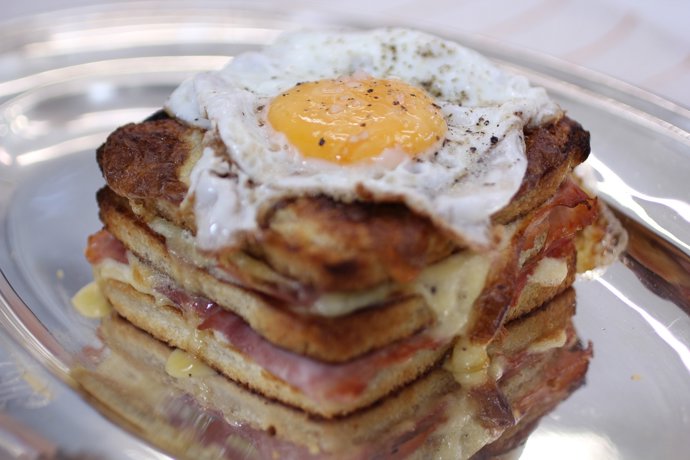 Sándwich Croque Madame