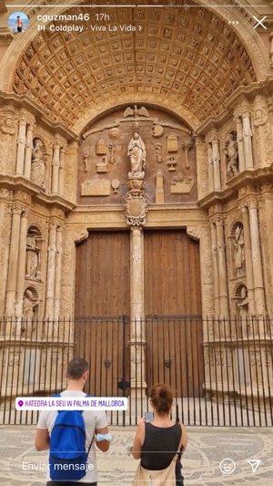 Christofer compartió una historia en Instagram en el mismo sitio que Fani