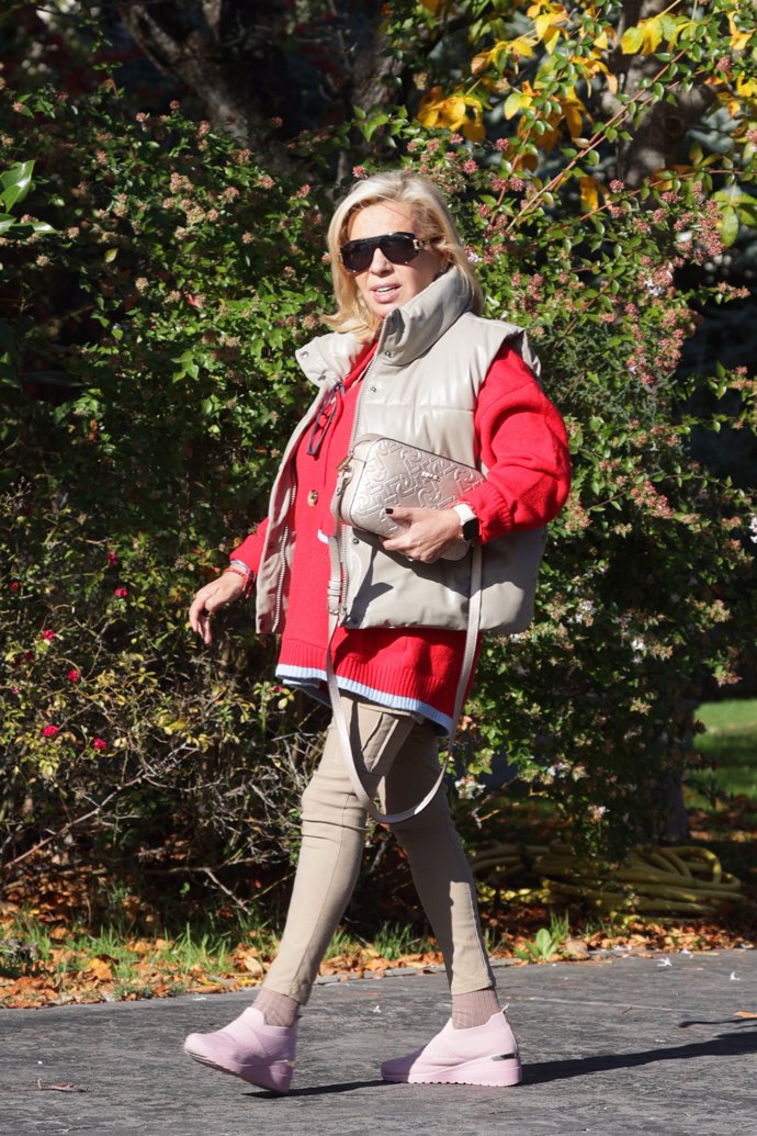 Carmen, a su llegada a la casa de su madre