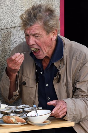 Ernesto de Hannover degustó unas ostras