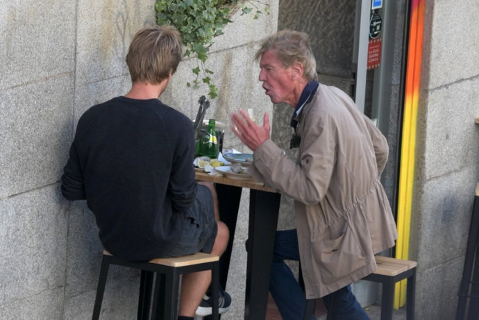 Ernesto, acalorada discusión con su hijo Christian