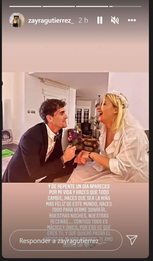 ¿Ha anunciado Zayra su compromiso con Miki Mejías en su cuenta de Instagram?