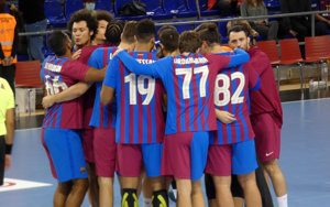 Pablo, muy unido a sus compañeros de equipo