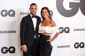 Mario Suárez y Malena Costa, una de las parejas de la noche