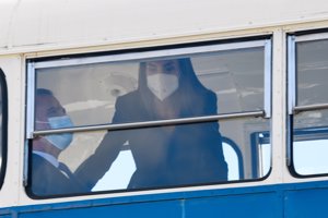 Los Reyes, en el interior de un autobús histórico de la EMT