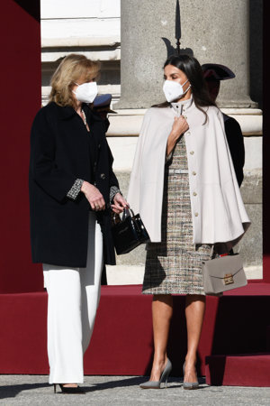 Doña Letizia, muy cómplice con la primera dama italiana