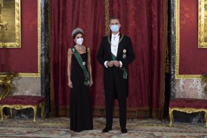 Los Reyes han ofrecido una cena de gala en el Palacio Real en honor al presidente de Italia