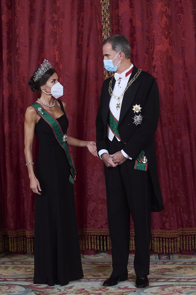 Don Felipe y Doña Letizia, en el Palacio Real