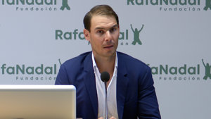 Rafa Nadal, durante el X aniversario de la Fundación que lleva su nombre