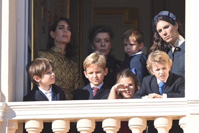 La familia Grimaldi, en el Día Nacional de Mónaco