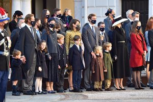 Los Grimaldi al completo en el Día Nacional de Mónaco