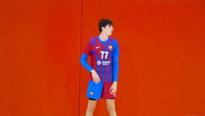 Pablo Urdangarín ha firmado su mejor partido con el Barça B de Balonmano