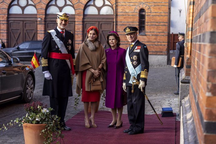 Don Felipe y Doña Letizia, rfenética agenda en su viista a Suecia