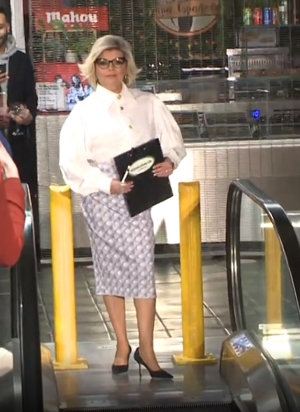 Terelu ha abierto el desfile de Eduardo Navarrete desfilando con maestría