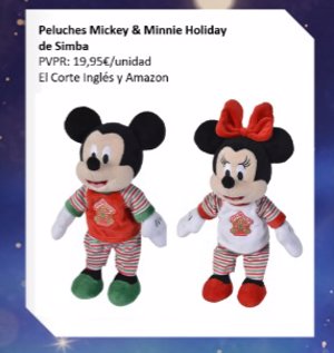 Los peluches de Mickey & Minnie Holiday de Simba