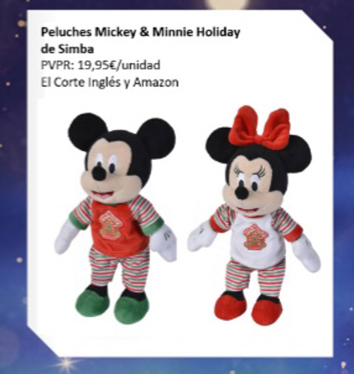 Nuevos peluches de Disney para esta Navidad
