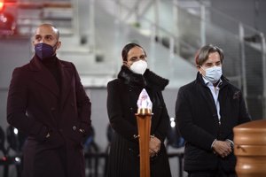 Claudia no se ha separado del féretro en ningún momento