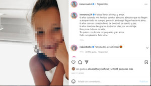 Felicitación de Irene Rosales a su hija Ana en su 6º cumpleaños