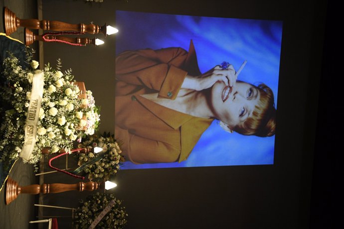 Capilla ardiente de Verónica Forqué en el Teatro Español