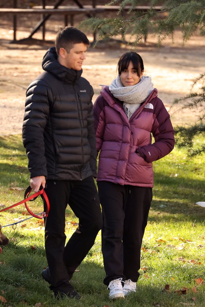 Aitana y Miguel Bernardeau, con looks cómodos