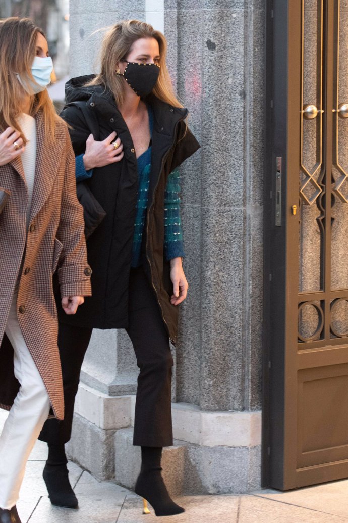 Amelia Bono, de comida con amigas