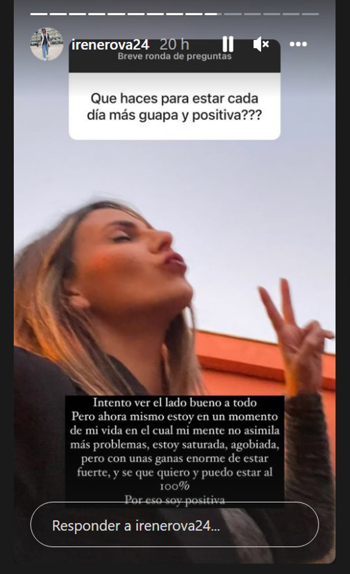 Historia compartida por Irene Rosales en Instagram