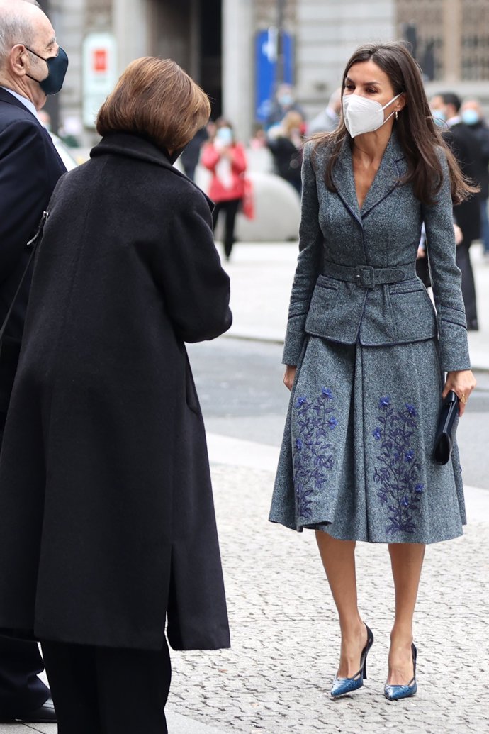 La Reina, a su llegada al acto